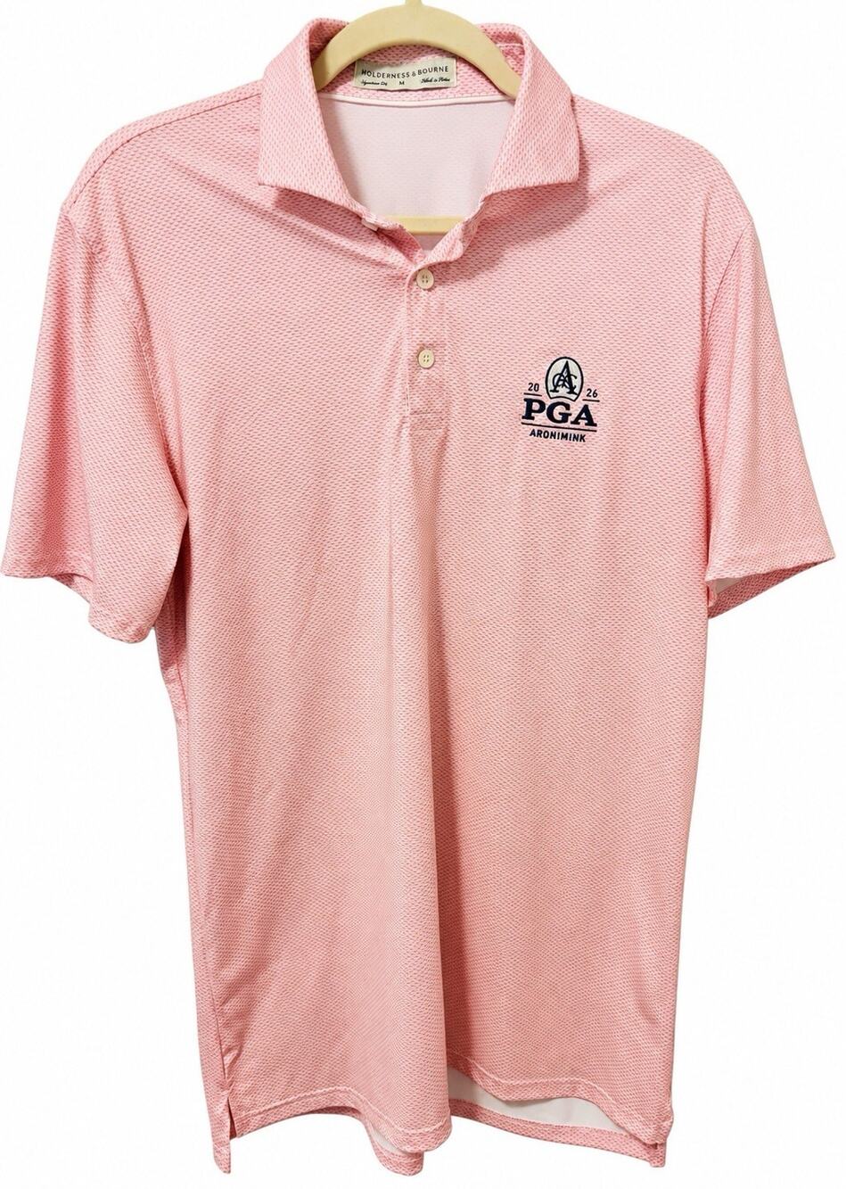 Holderness & Bourne 2026 PGA Championship Aronimink Golf Polo Men M Pink EUC
